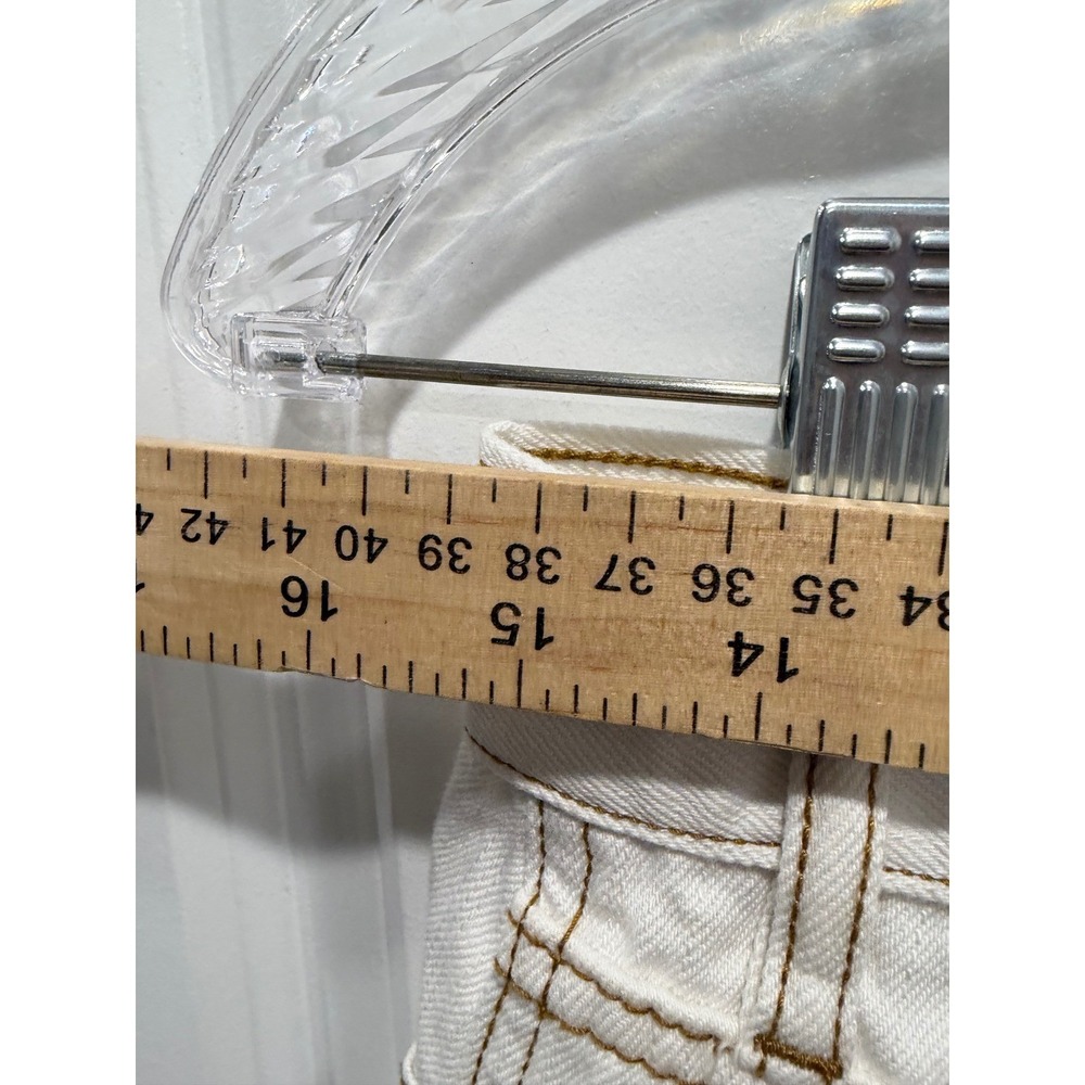 BDG Mens Straight Cropped Carpenter Pants Off White 30-32 - Picture 2 of 7